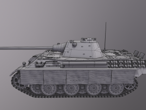 Panther F Tank 3D Model
