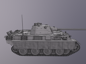 Panther F Tank 3D Model