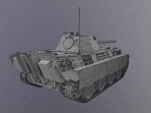 Tanque Pantera F Modelo 3D