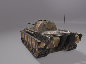 Panther F Tank 3D Model