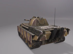 Tanque Pantera F Modelo 3D