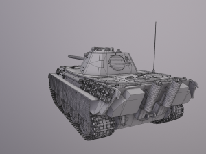 Panther F Tank 3D Model