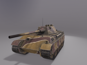 Panther F Tank 3D Model