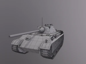 Tanque Pantera F Modelo 3D