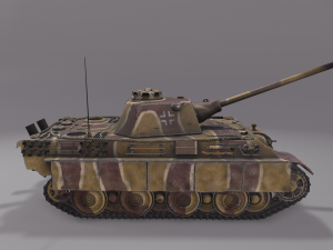 Panther F Tank 3D Model