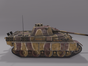Panther F Tank 3D Model