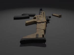 SCAR-H Assault Rifle 3D 모델