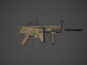 SCAR-H Assault Rifle 3D 모델