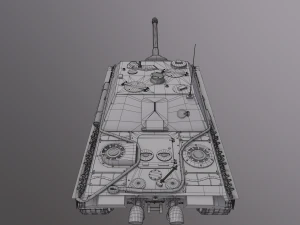 Jagdpanther G1 Tank Destroyer 3D Model