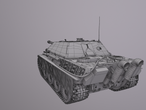 Jagdpanther G1 Tank Destroyer Model 3D