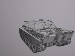 Jagdpanther G1 Tank Destroyer 3D Model