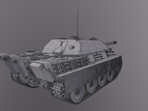 Jagdpanther G1 Tank Destroyer Model 3D
