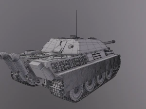Jagdpanther G1 Tank Destroyer 3D Model