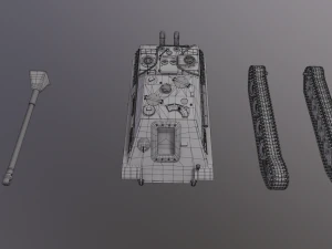 Jagdpanther G1 Tank Destroyer 3D Model
