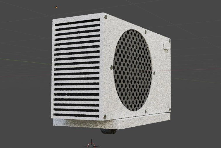Air conditioning 3D Model .c4d .max .obj .3ds .fbx .stl .blend 