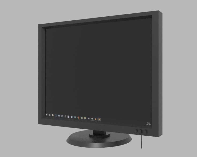 Computer monitor 3D Model .c4d .max .obj .3ds .fbx .stl .blend 