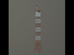 Television tower 3D Model