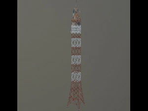 Television tower 3D Model