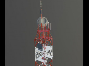 Television tower 3D Model