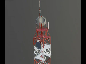 Television tower 3D Model