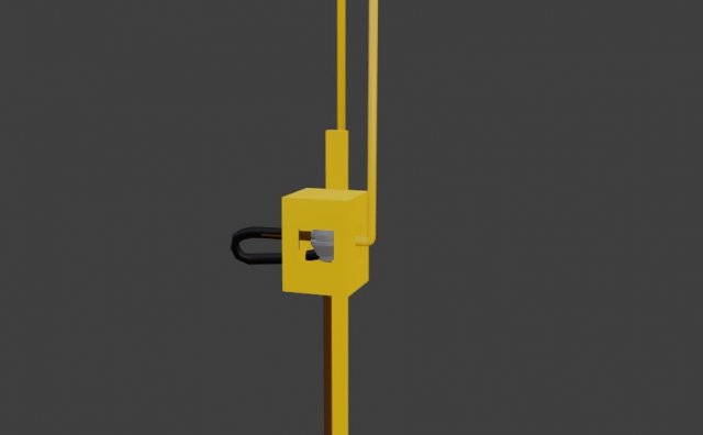 Gas stand 3D Model .c4d .max .obj .3ds .fbx .stl .blend 