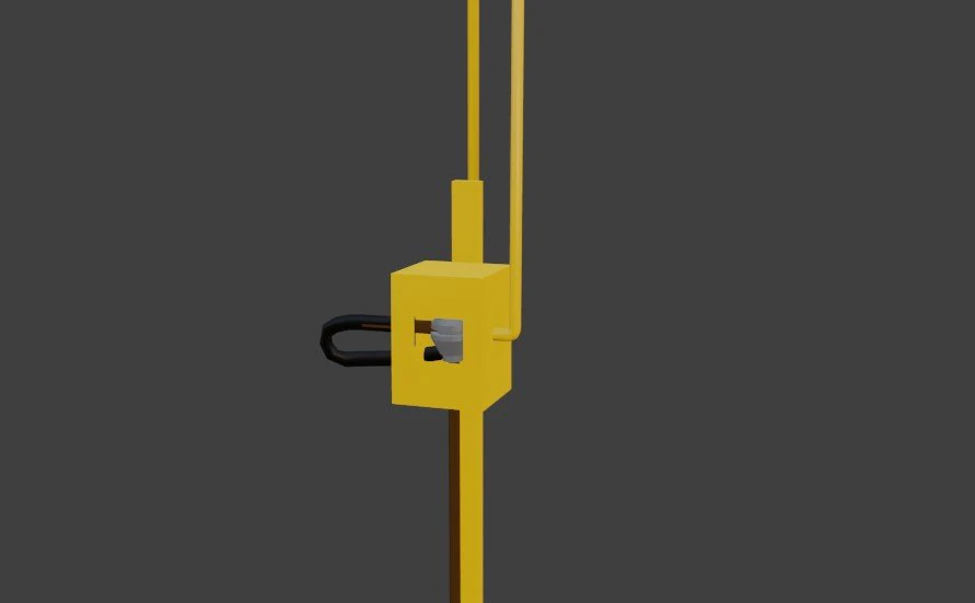 Gas stand 3D Model .c4d .max .obj .3ds .fbx .stl .blend 