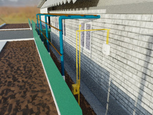 Gas stand 3D Model