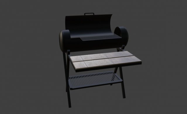 Grill 3D Model .c4d .max .obj .3ds .fbx .stl .blend 