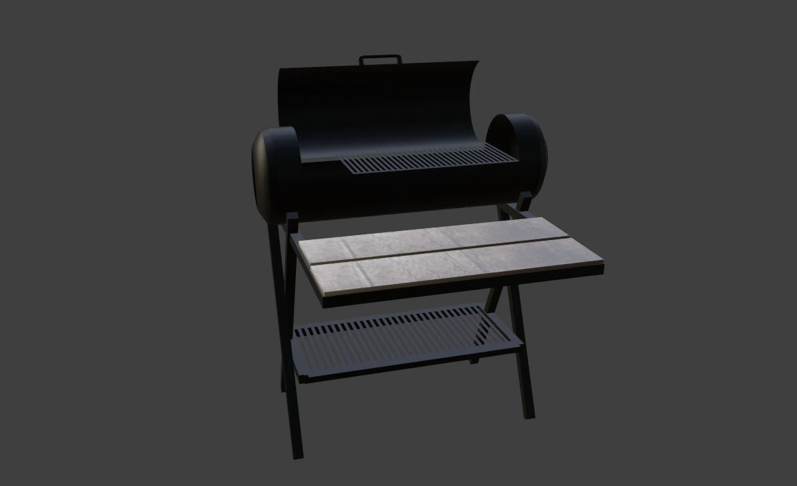 Grill 3D Model .c4d .max .obj .3ds .fbx .stl .blend