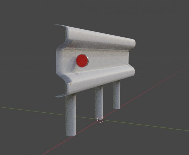 The bumper Section 3D Model .c4d .max .obj .3ds .fbx .stl .blend 