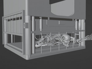 Box of paper for notes Terminator under the press 3D प्रिंट मॉडल