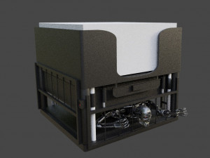 Box of paper for notes Terminator under the press 3D Print Model