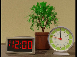 Цифрові та аналогові годинники 3D Модель
