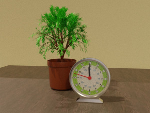 Digital and analog clocks 3D Model