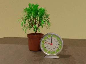 Digital and analog clocks 3D Model
