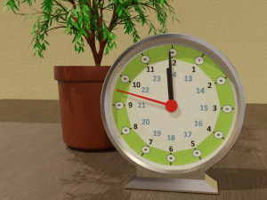 Digital and analog clocks 3D Model