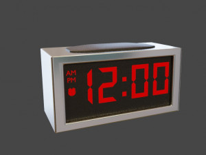 Digital and analog clocks 3D Model