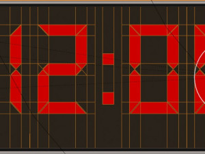 Digital and analog clocks 3D Model