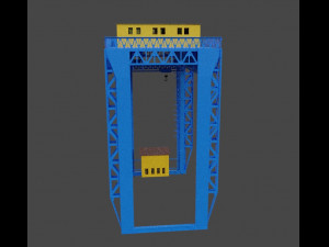 Factory lifting crane 3D मॉडल