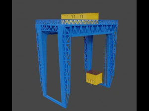 Factory lifting crane 3D Model