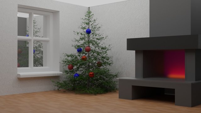 Christmas tree 3D 模型 .c4d .max .obj .3ds .fbx .stl .blend
