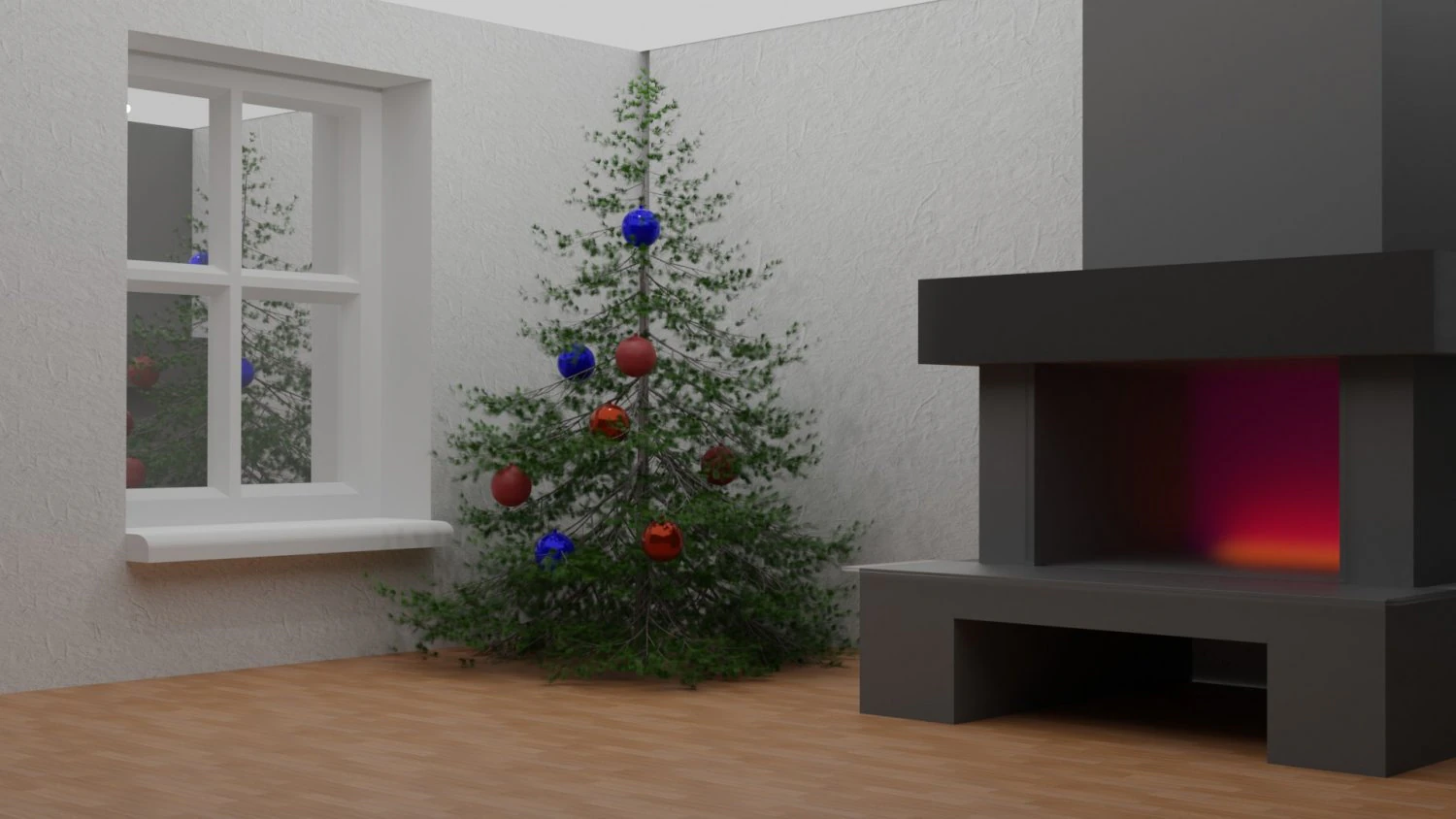 Christmas tree 3D Model .c4d .max .obj .3ds .fbx .stl .blend 