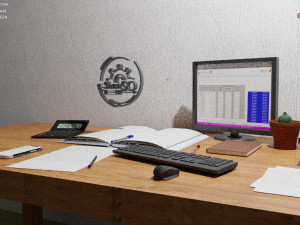 The teachers workplace 3D Model
