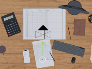 The teachers workplace 3D-Modell