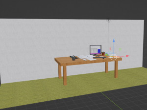 The teachers workplace 3D-Modell