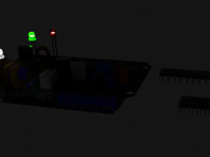 Electronic board 3D Model