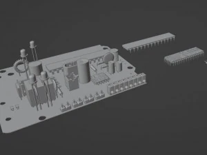 Electronic board 3D Model