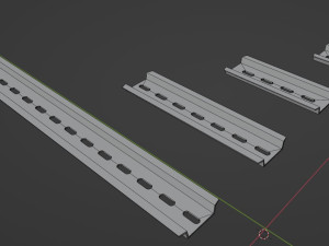 DIN rail 3D Print Model