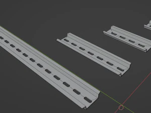 DIN rail 3D Print Model