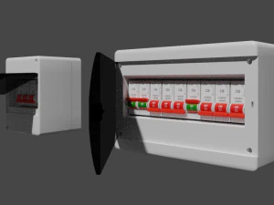 Scatola per interruttori automatici Modello 3D